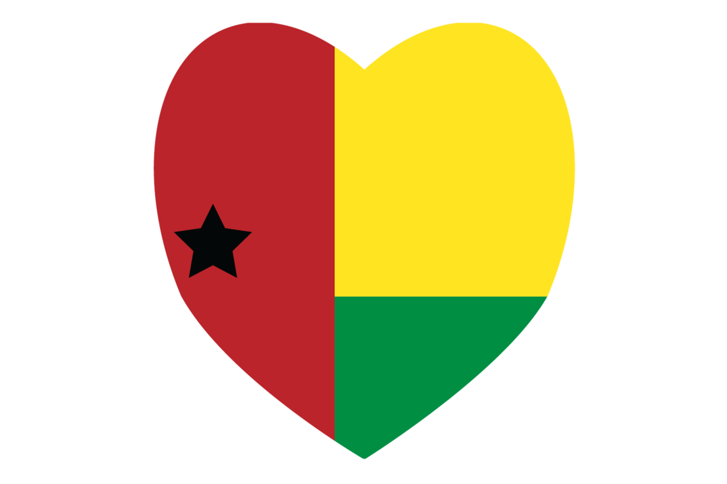 uinea Bissau flag. Official colors and proportions. National Guinea Bissau flag Free PNG