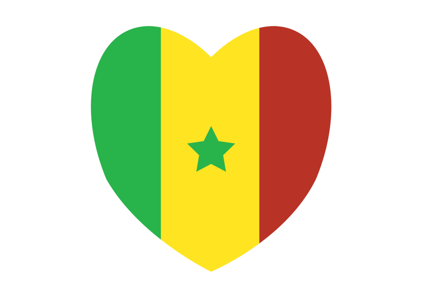 plano ilustração do Senegal bandeira livre png