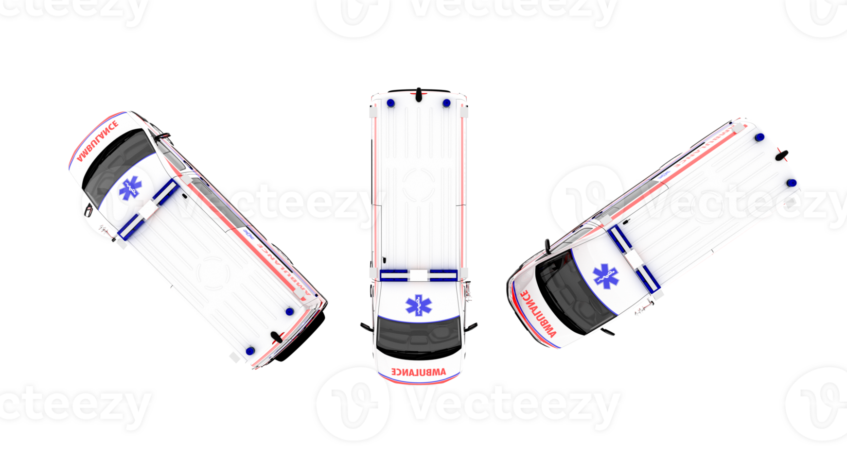 A row of ambulances with the word ambulance on the side. The ambulance