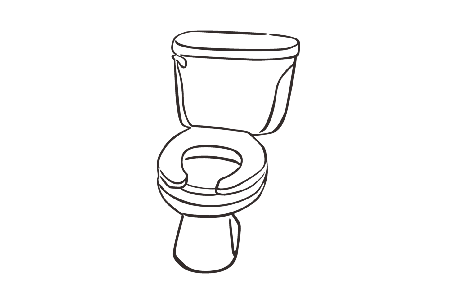 Toilet Equipment - sitting closet line art png