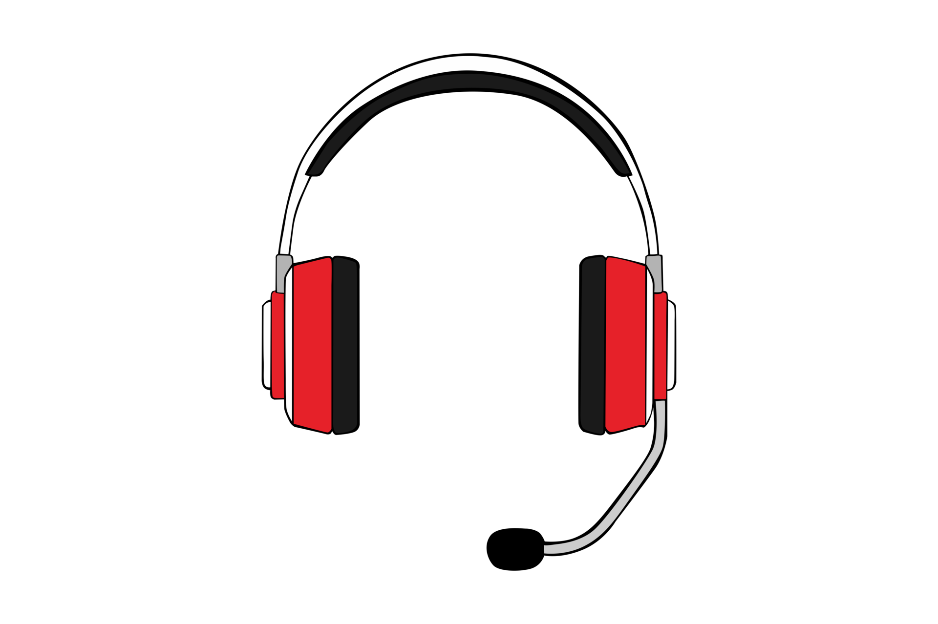 Red Computer Headphones 21948480 PNG