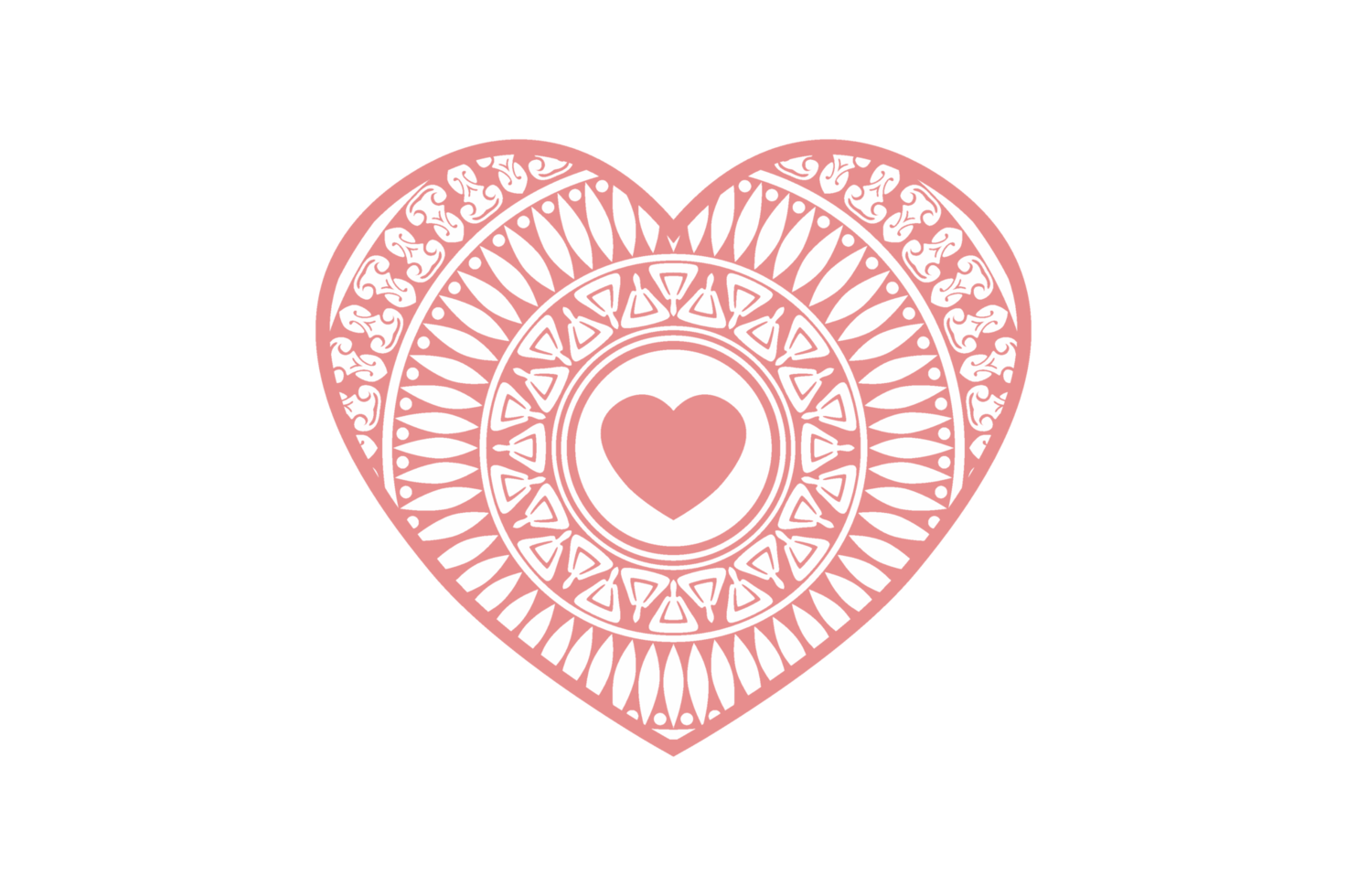 San Valentino giorno arte - rosa mandala amore png