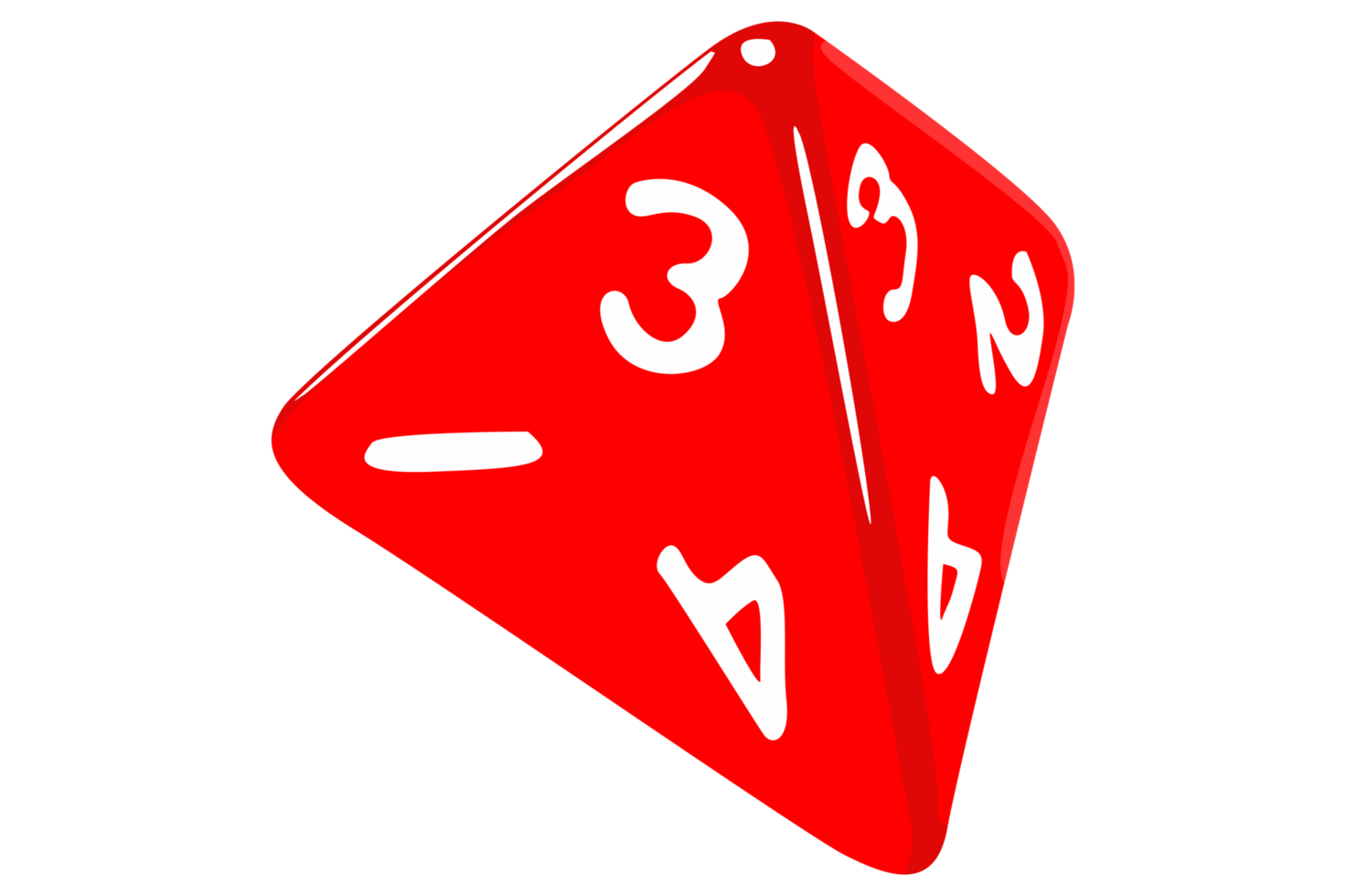 Game Tool - Red Triangle Dice png