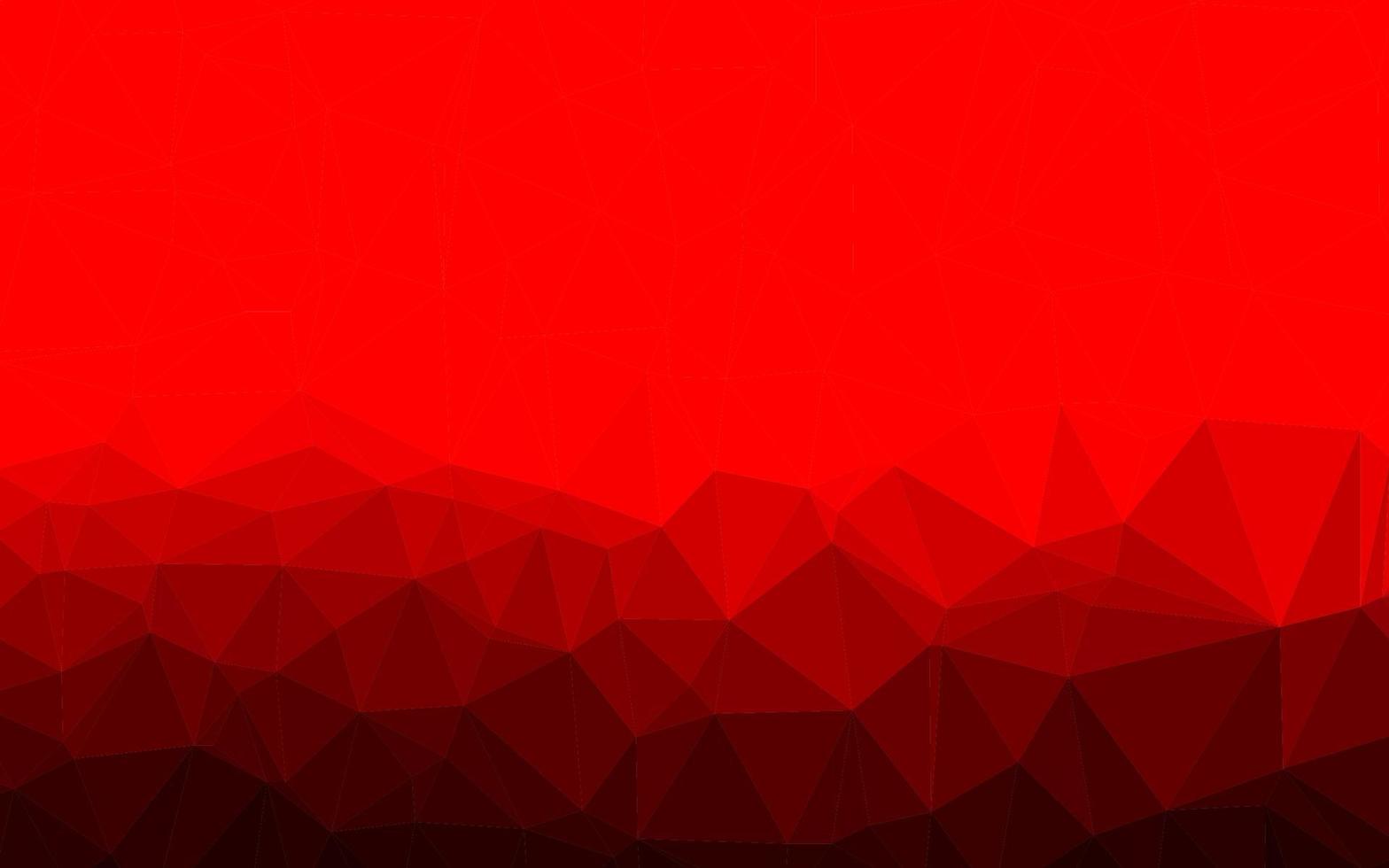 Light Red vector shining triangular pattern.