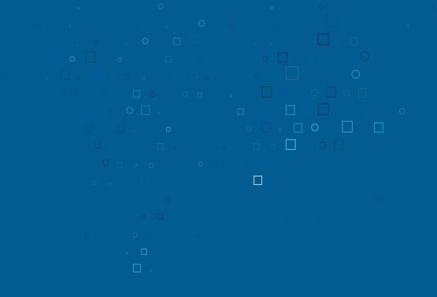 Light BLUE vector background with circles, rectangles.