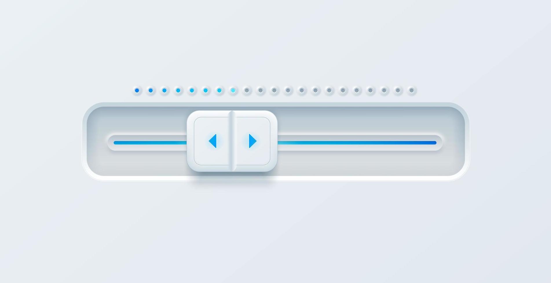 Playback slider for setting value in media player vector