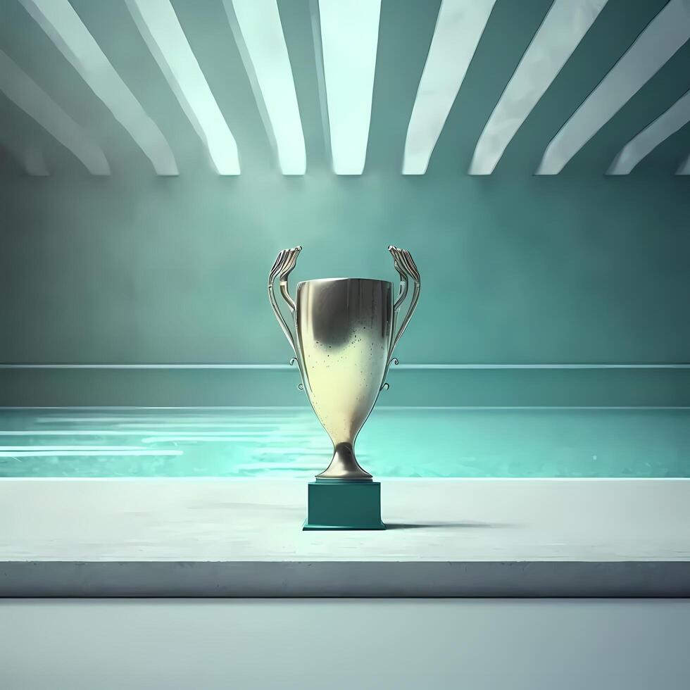 trophy illustration AI Generated photo