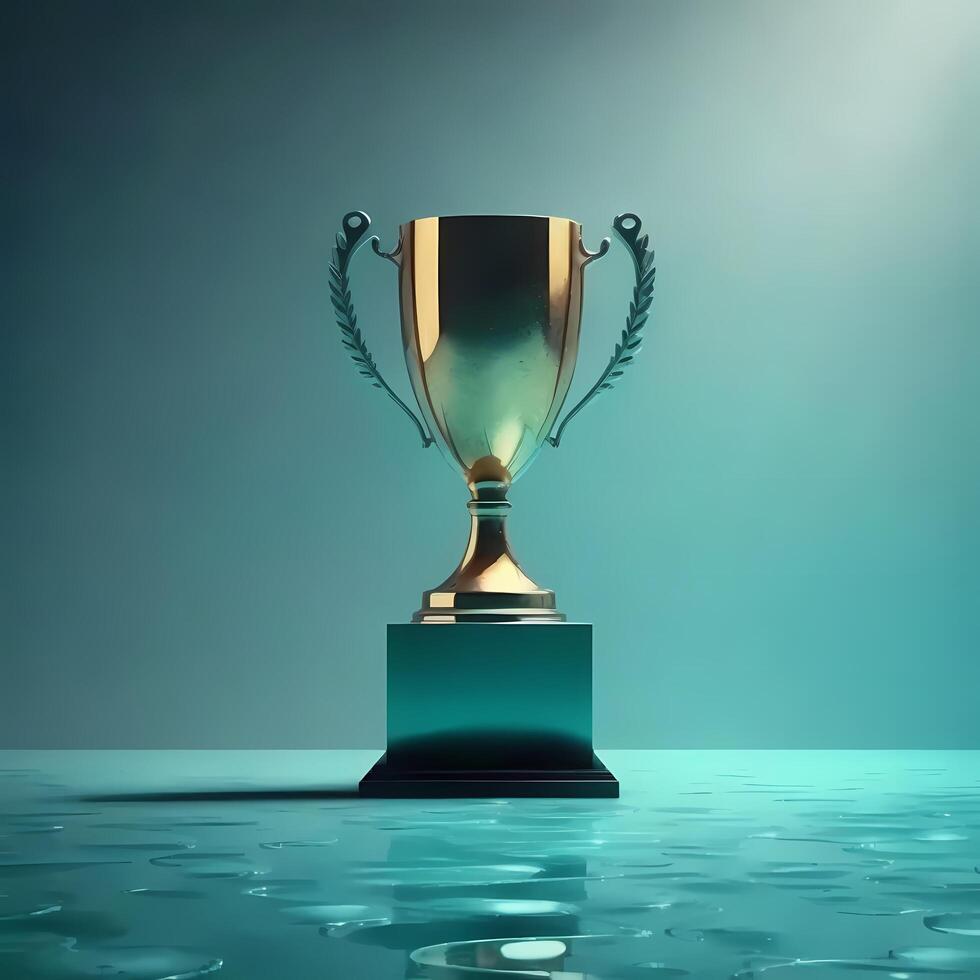 trophy illustration AI Generated photo