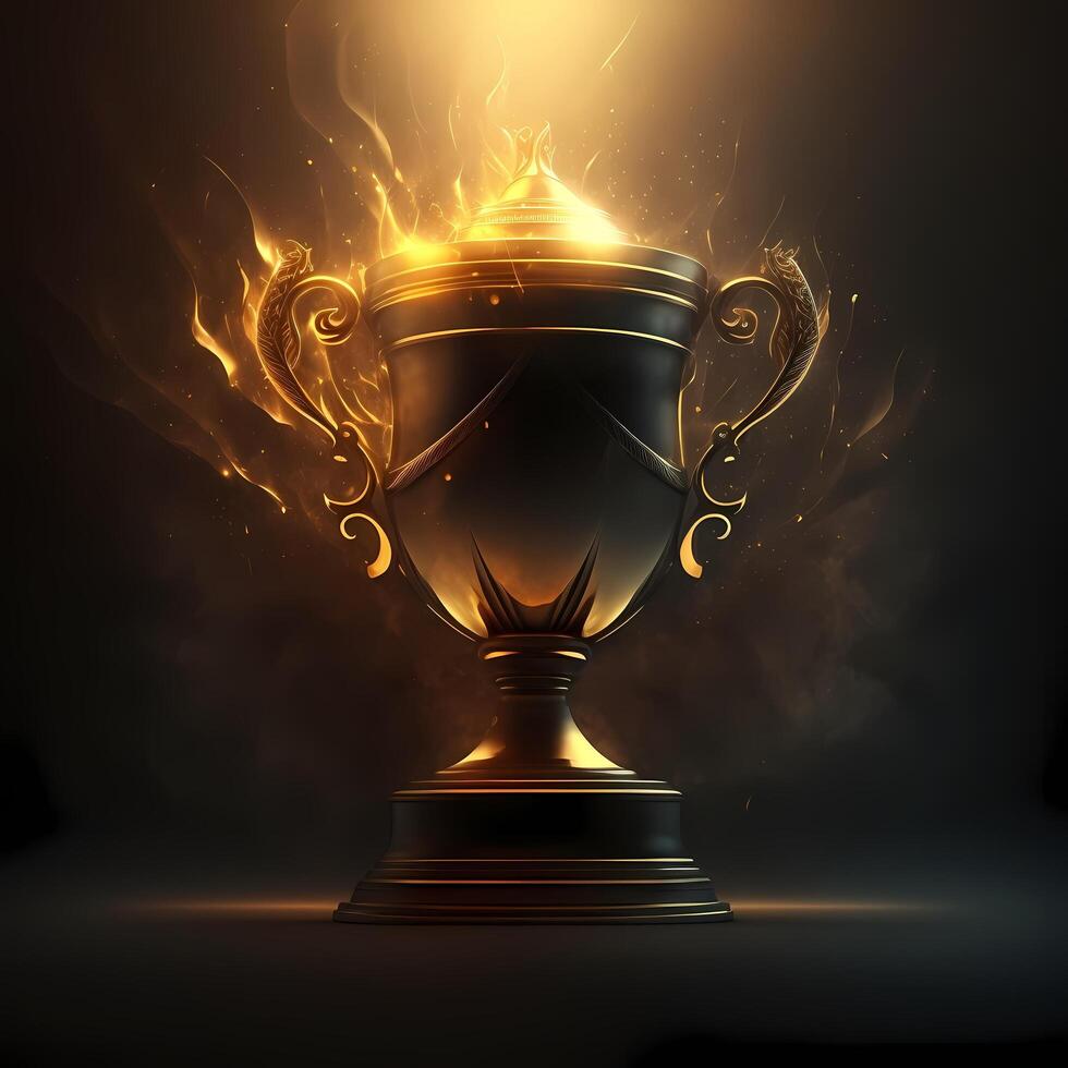 trophy illustration AI Generated photo