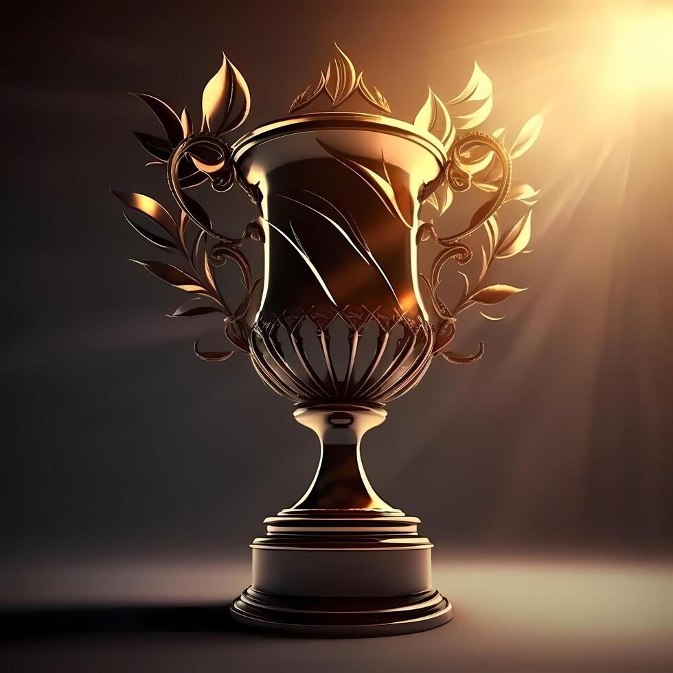 trophy illustration AI Generated photo