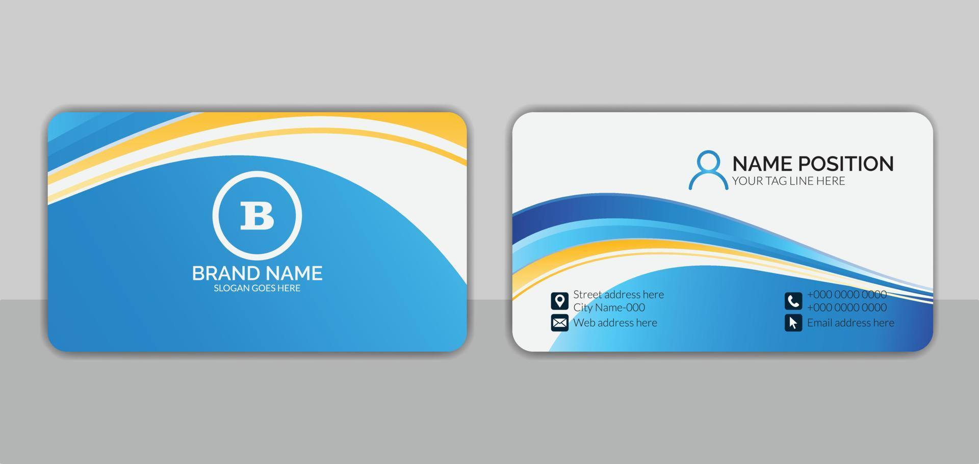 modern business card template vector