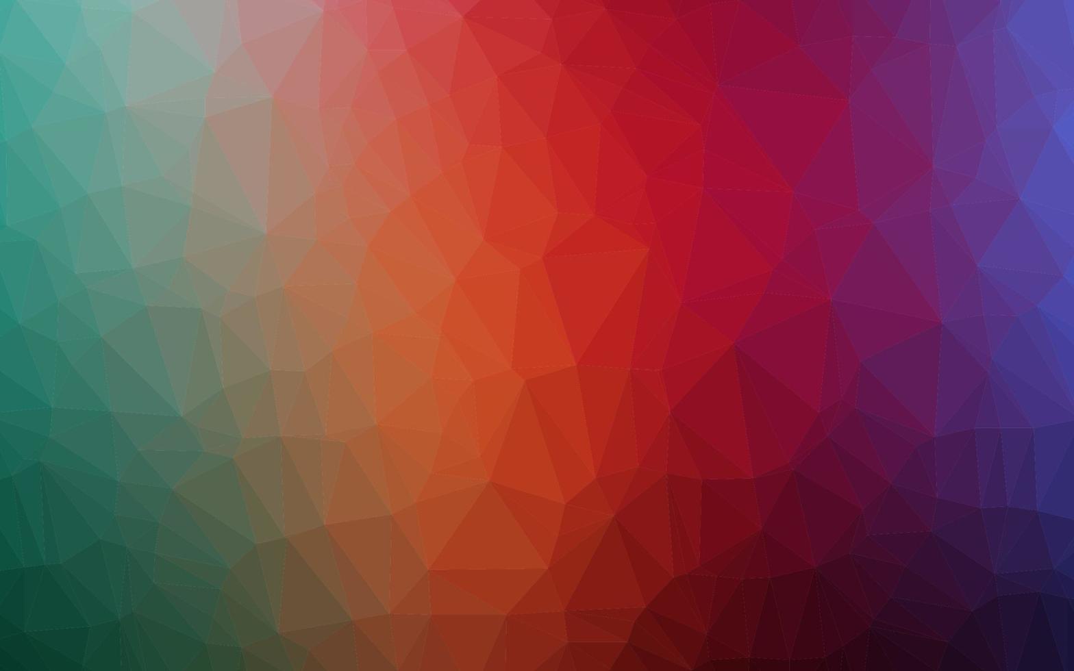 Dark Multicolor, Rainbow vector polygon abstract background.