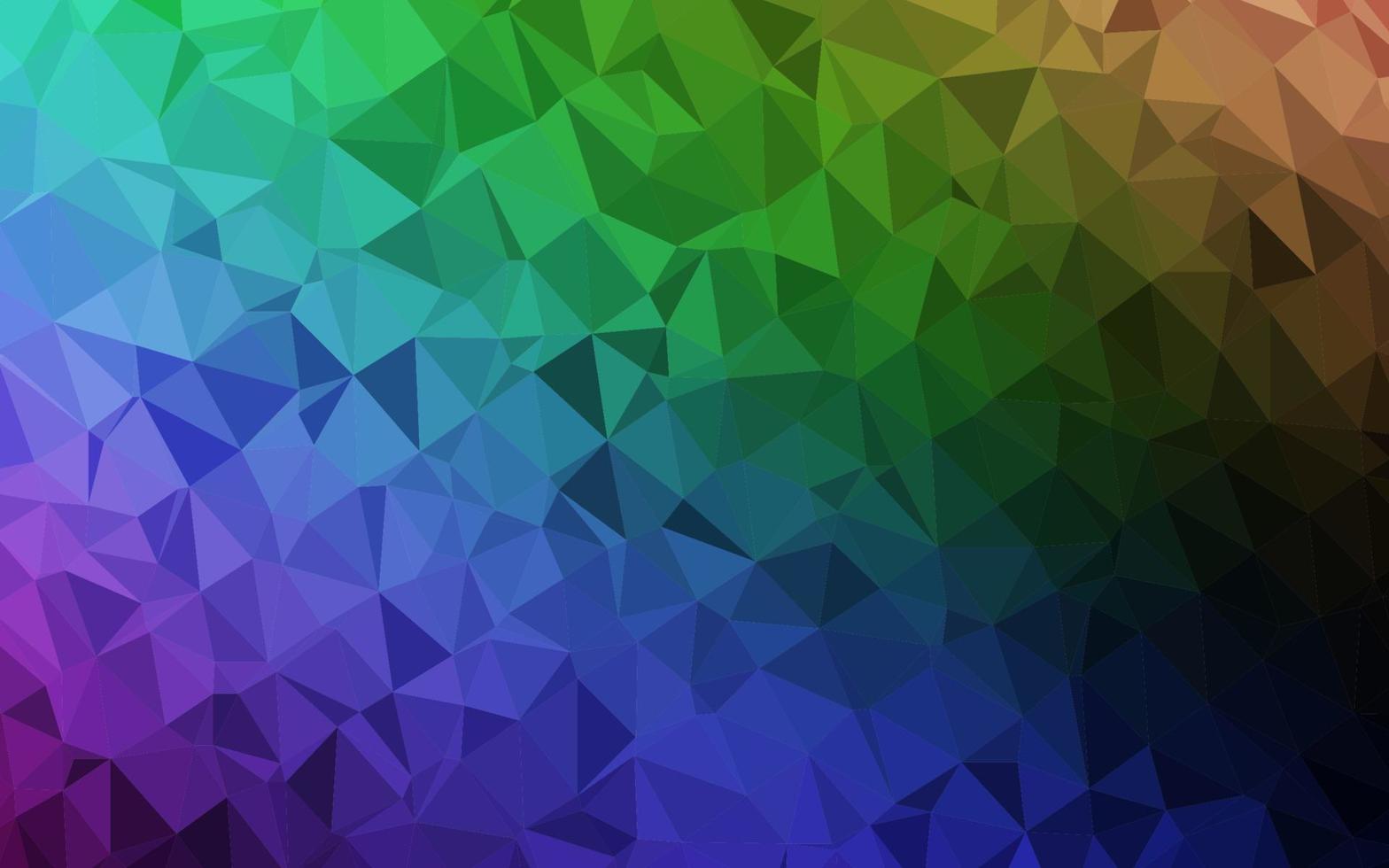 Dark Multicolor, Rainbow vector polygon abstract layout.