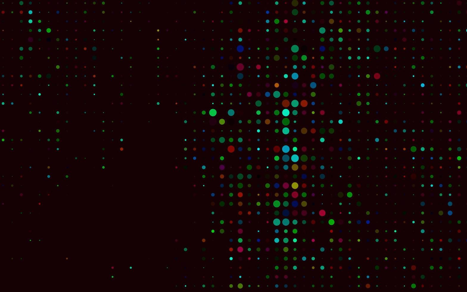 Dark Multicolor, Rainbow vector texture with disks.