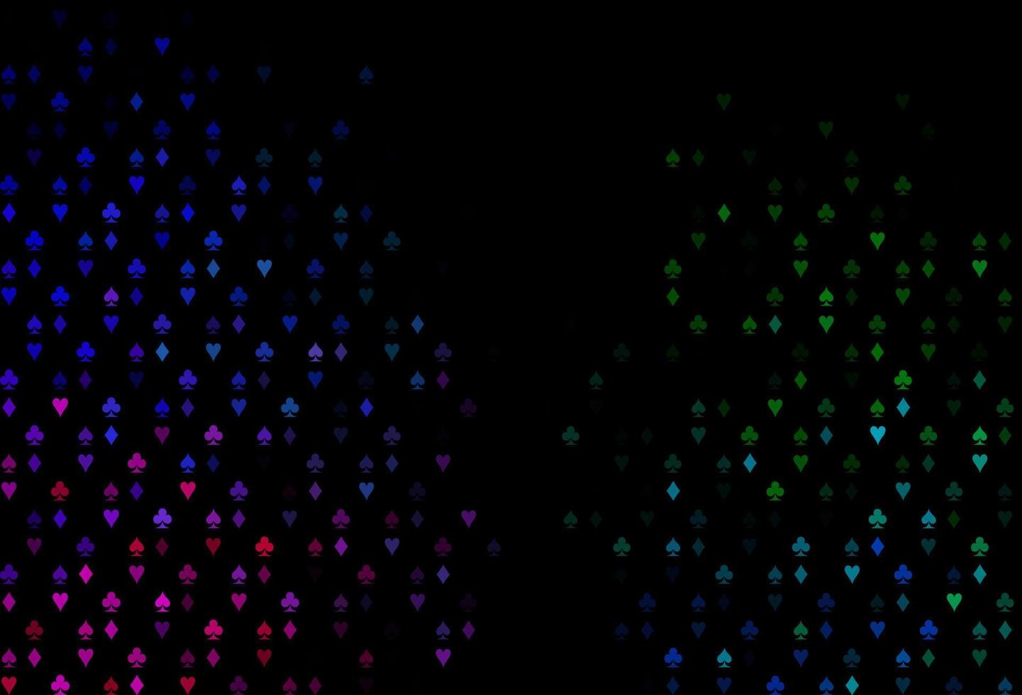 Dark Multicolor, Rainbow vector layout with elements of cards.