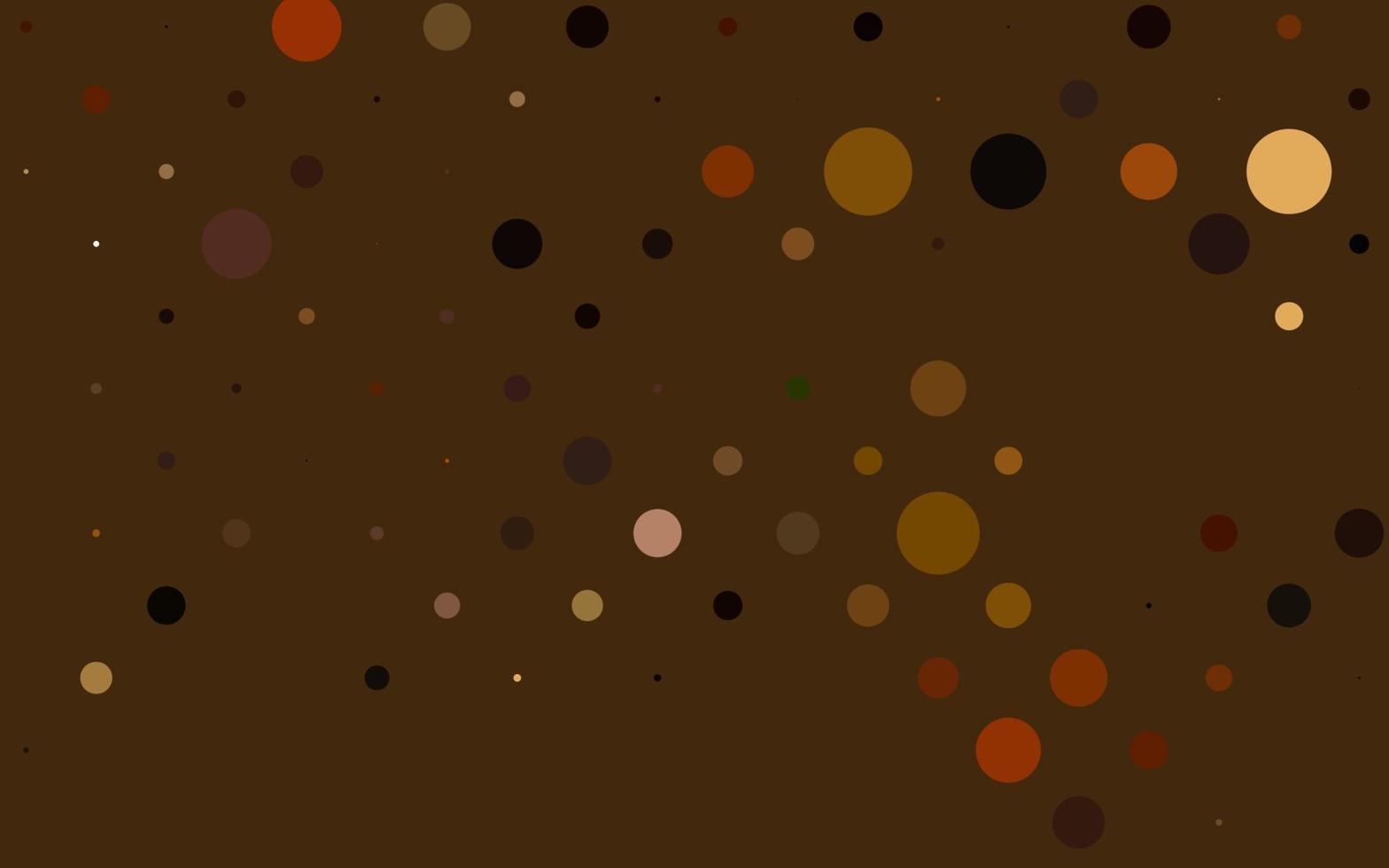 Light Orange vector background with bubbles.