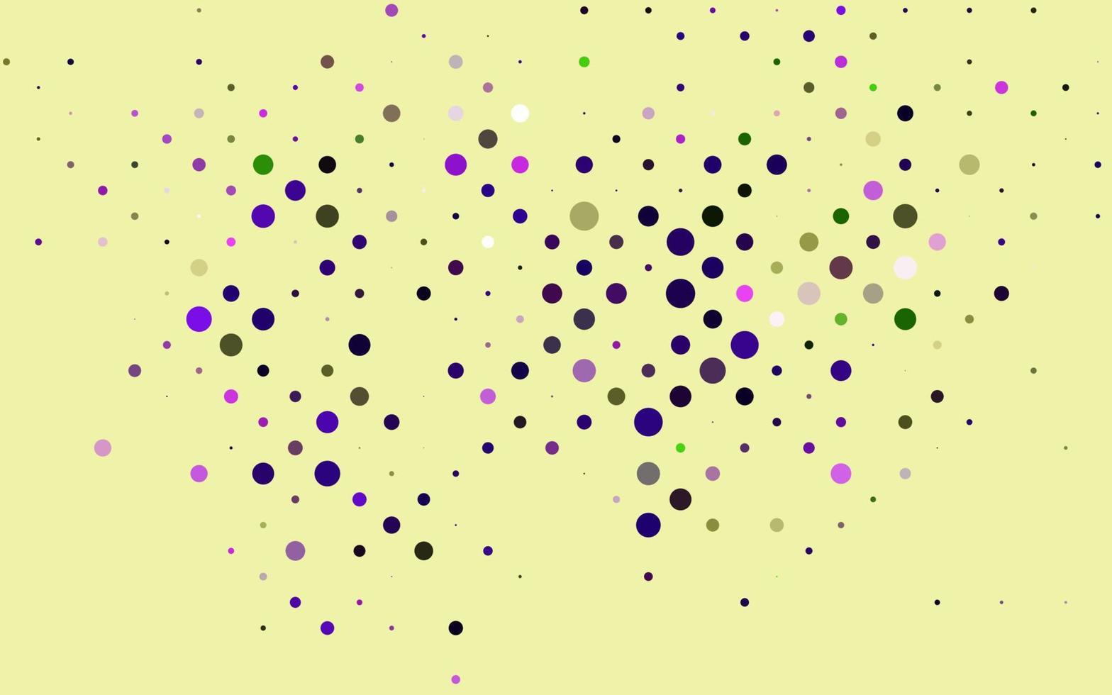 patrón de vector rosa claro, verde con esferas.