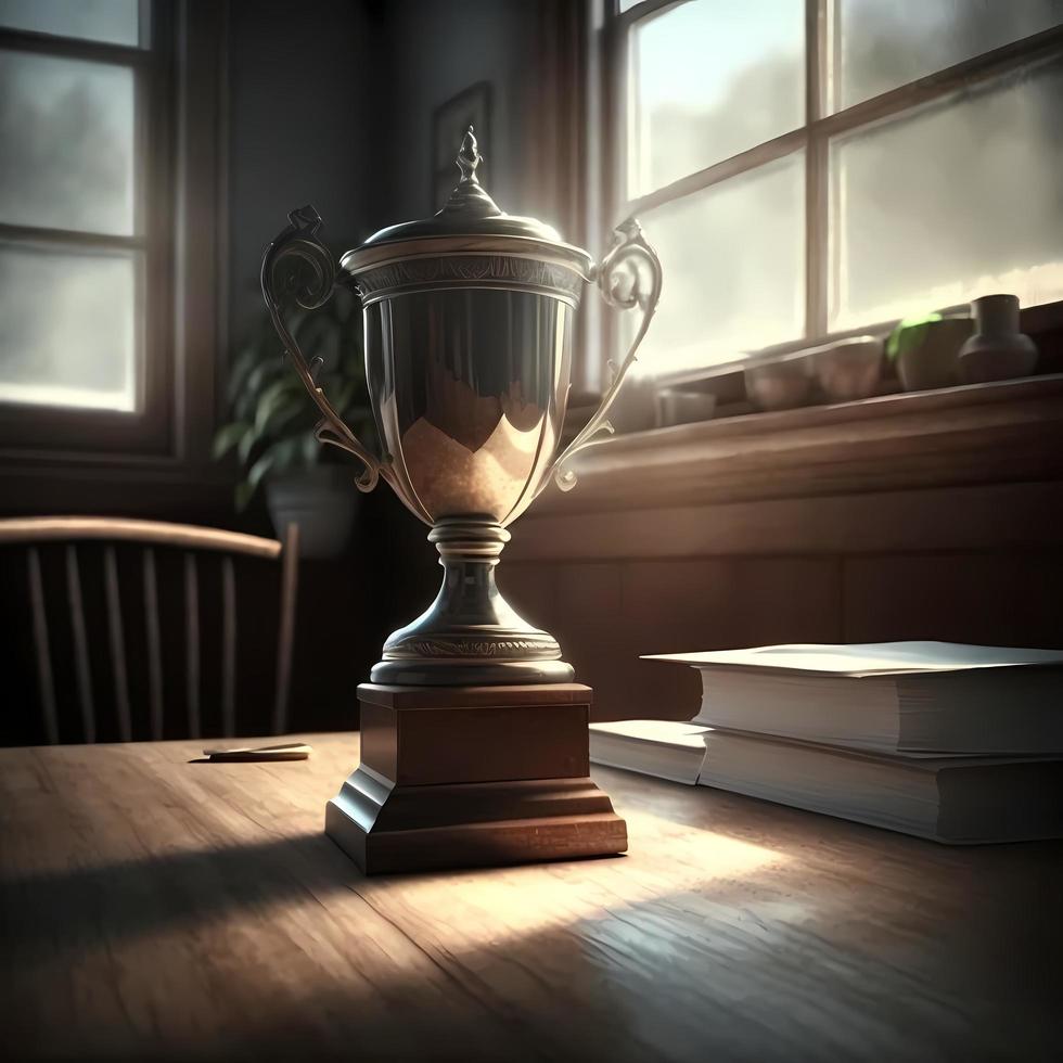 trophy illustration AI Generated photo