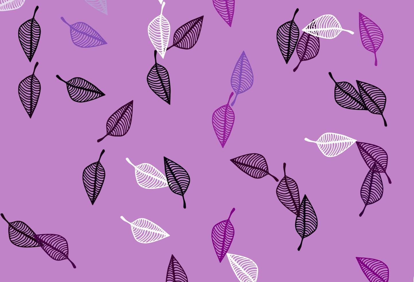 cubierta de doodle de vector púrpura claro.