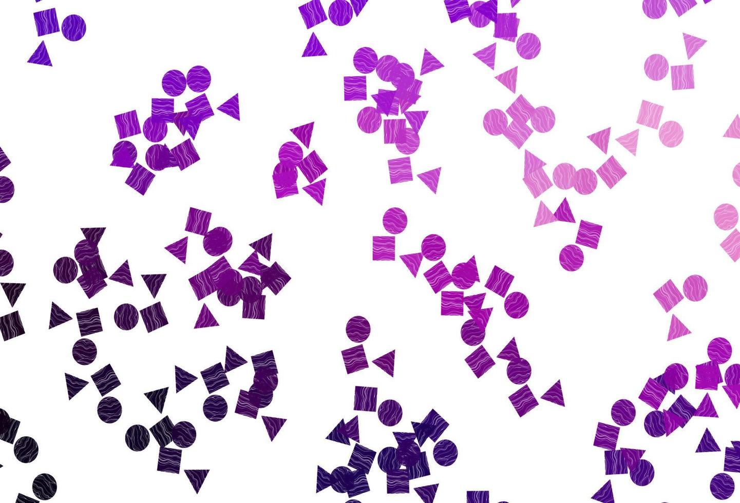 Light Purple vector cover in polygonal style with circles.