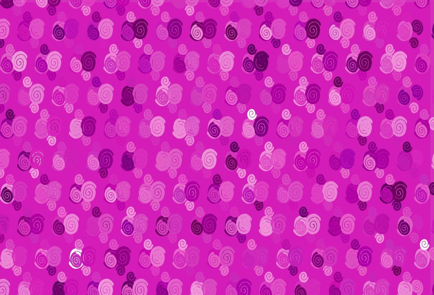 Light Purple vector pattern with bubble shapes.