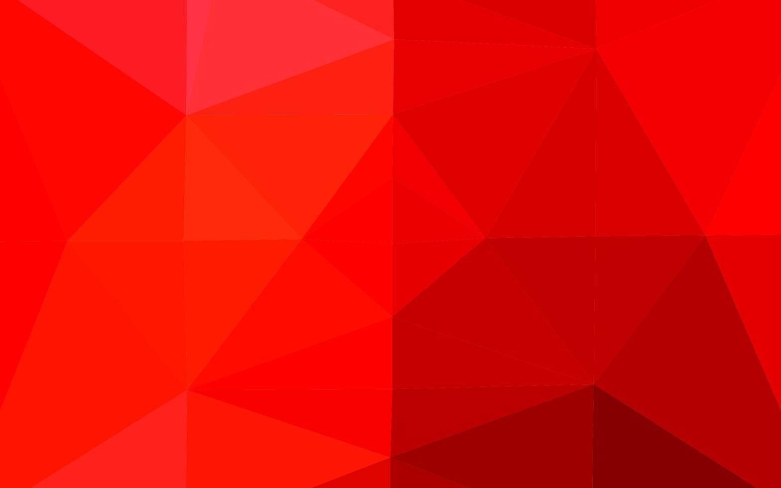 Light Red vector triangle mosaic texture.