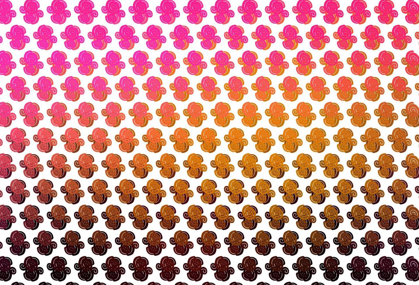 Light Pink, Yellow vector background with bent ribbons.