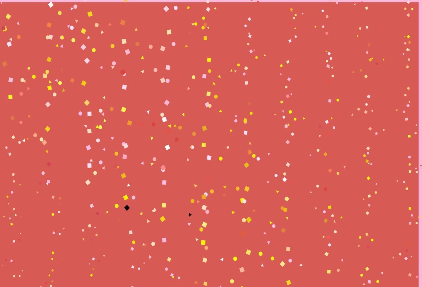 Light Pink, Yellow vector background with triangles, circles, cubes.