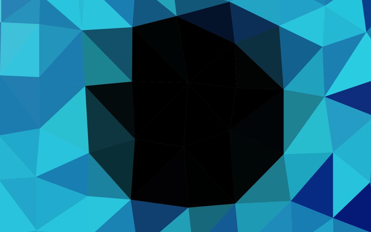 Dark BLUE vector polygonal pattern.