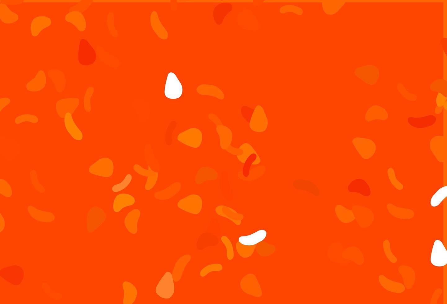 Light Orange vector backdrop with abstract shapes.