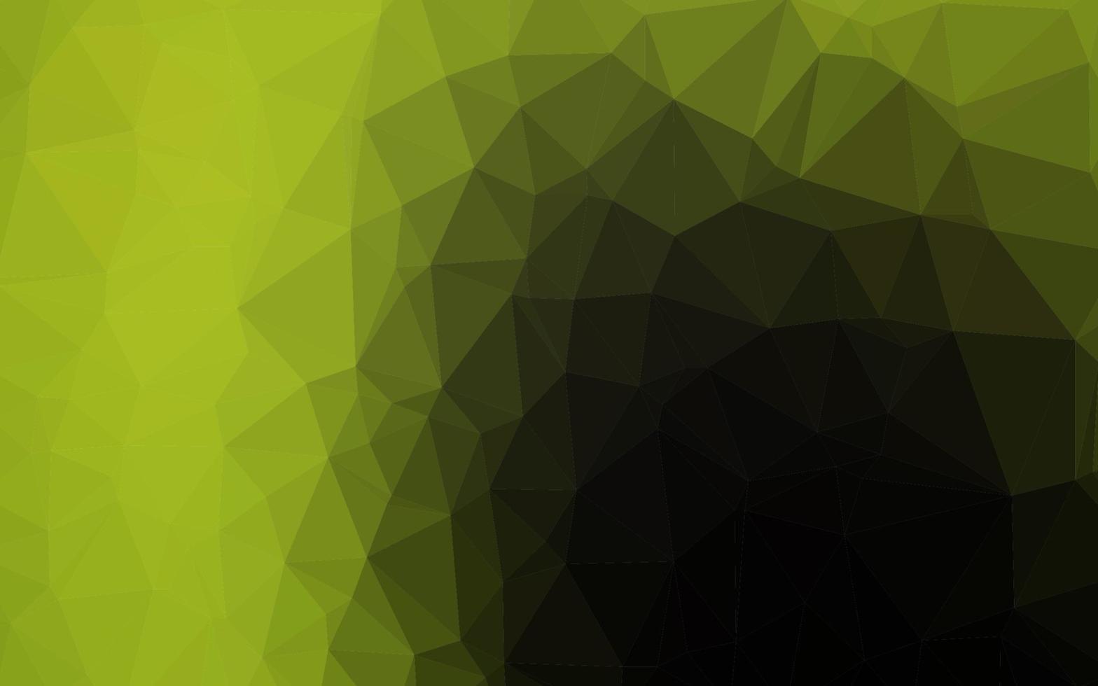 Dark Green, Yellow vector abstract polygonal texture.