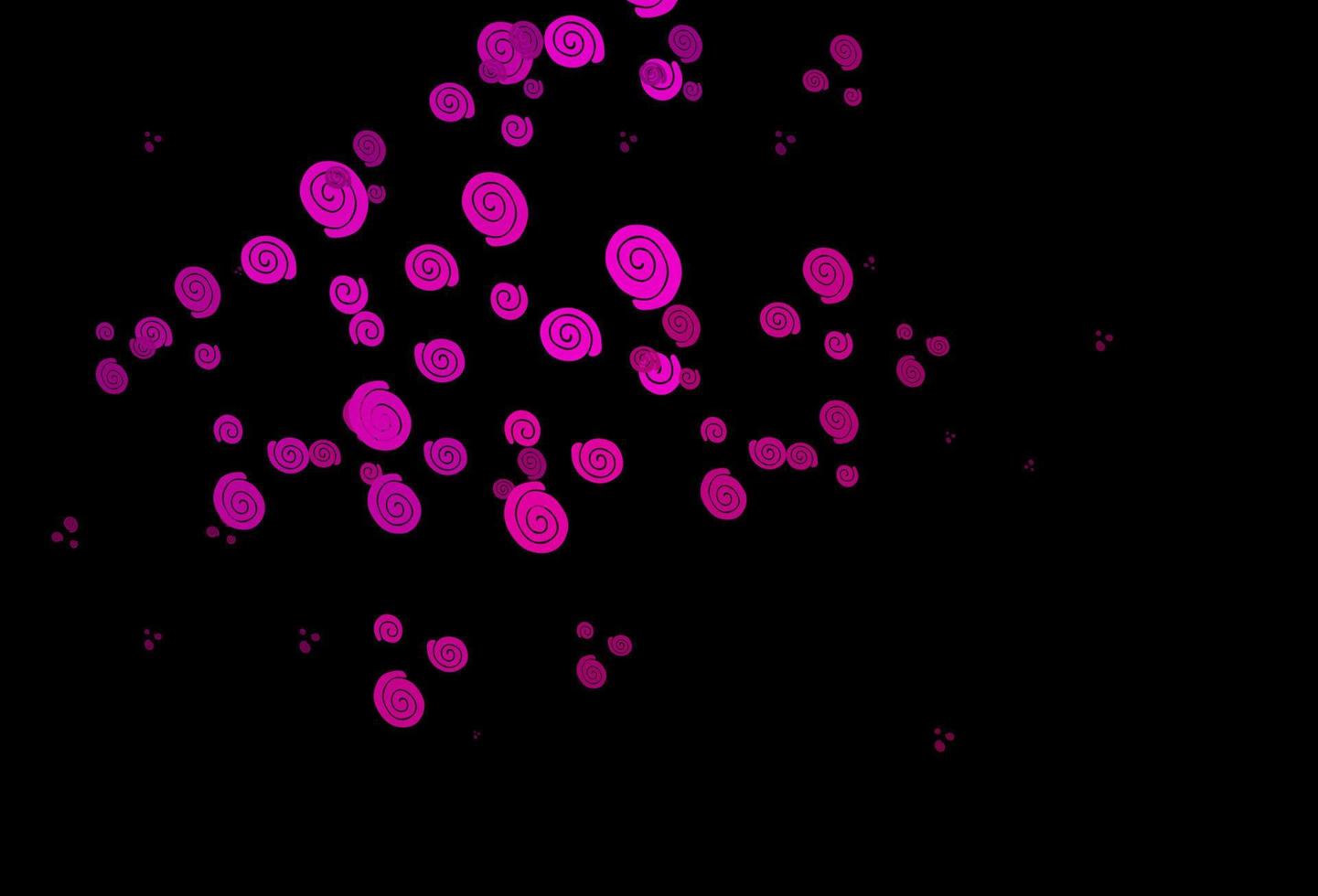 Dark Pink vector pattern with lava shapes.