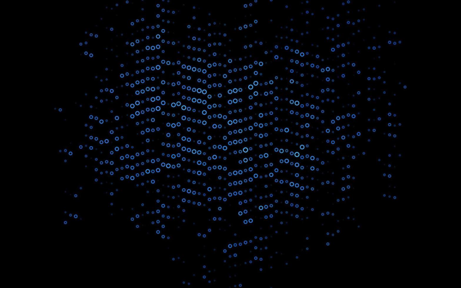 Dark BLUE vector template with circles.