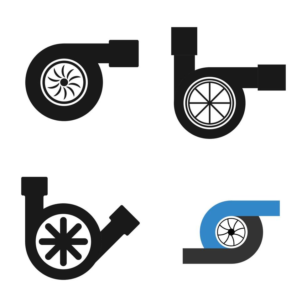 Engine turbo icon vector