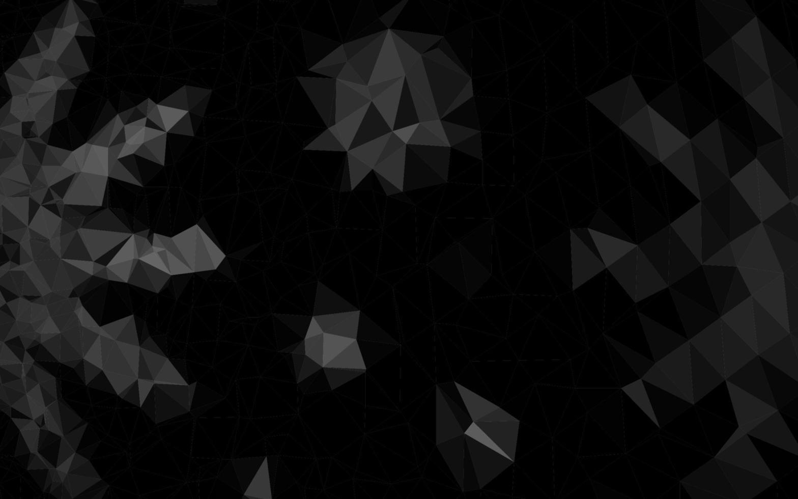 Dark Silver, Gray vector abstract polygonal texture.