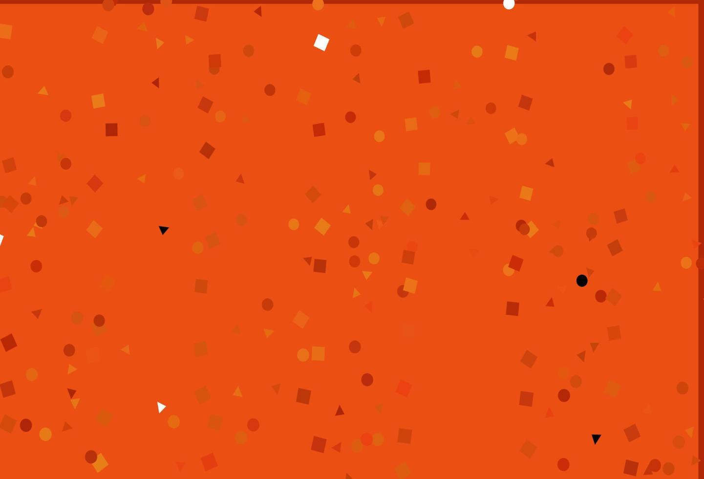 Light Orange vector pattern in polygonal style with circles.