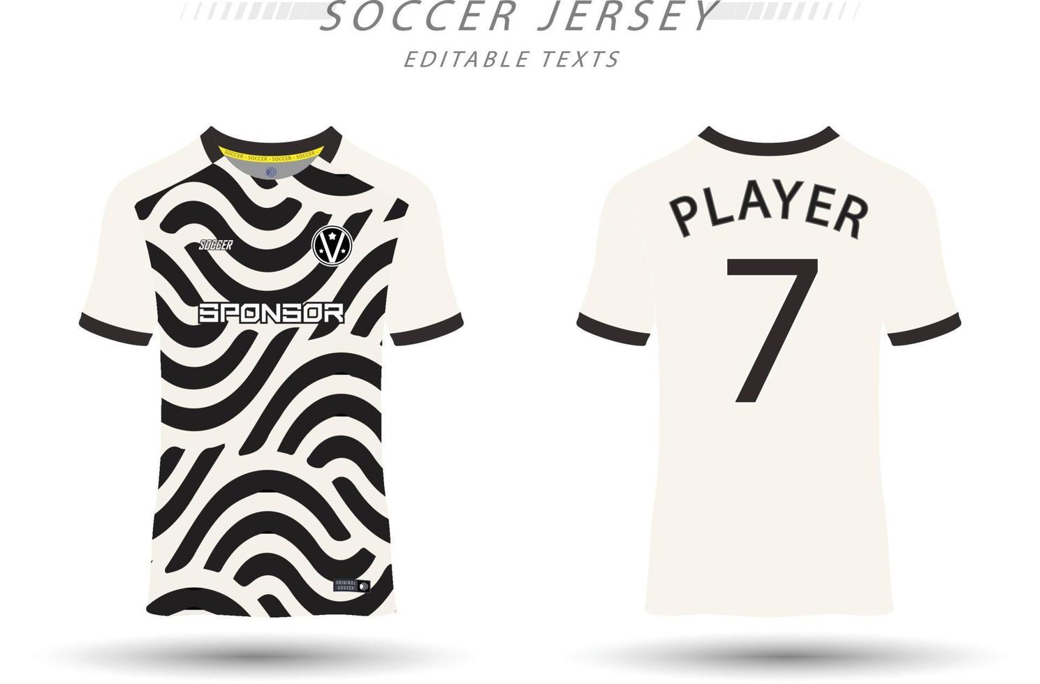 mejor vector fútbol jersey modelo deporte t camisa diseño