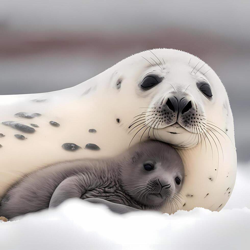 seal illustration aesthetic photo