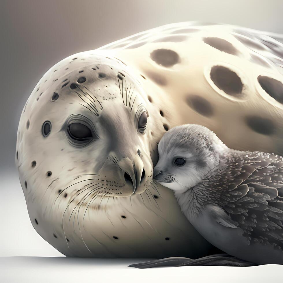 seal illustration AI Generated photo