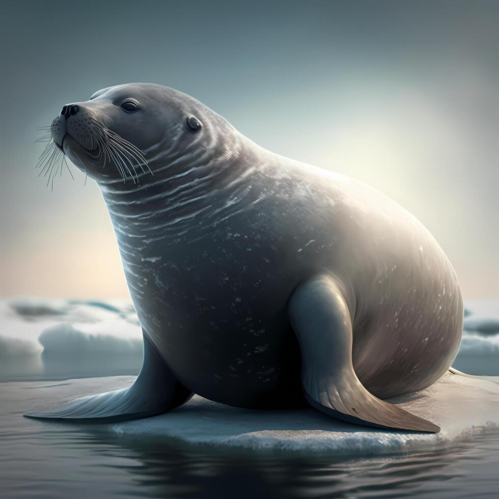 seal illustration aesthetic photo