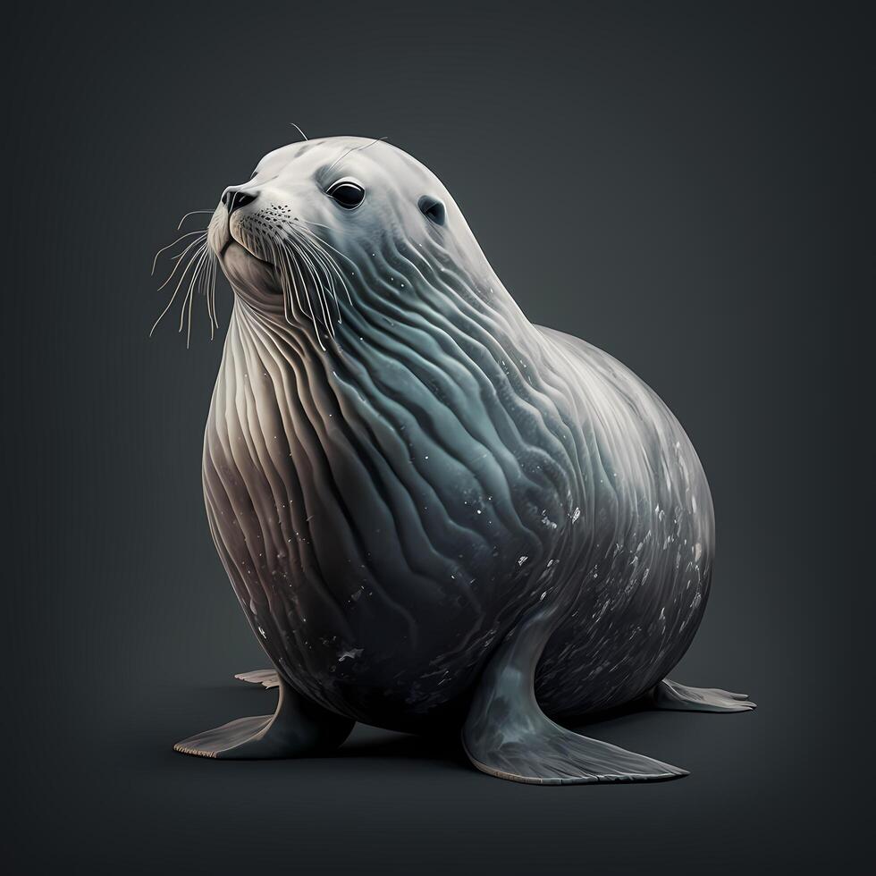 seal illustration AI Generated photo