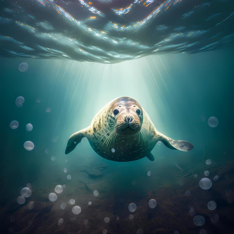 seal illustration AI Generated photo