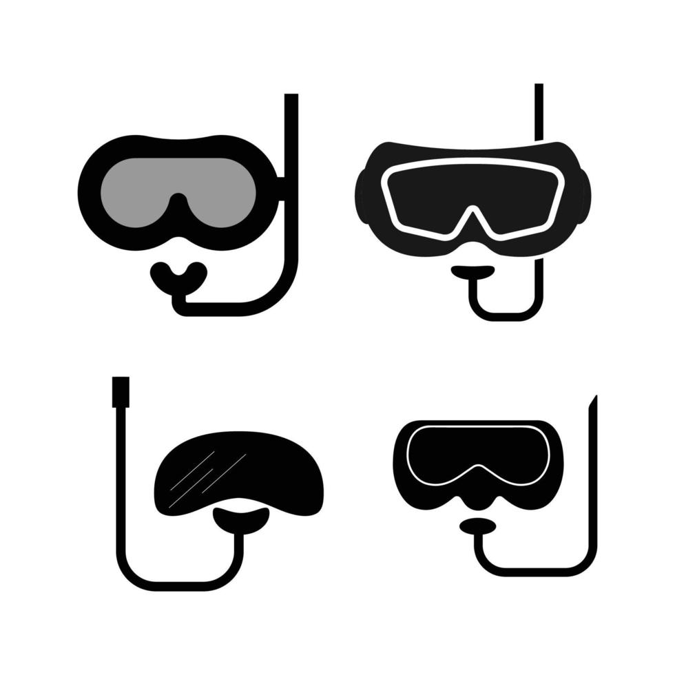 diving mask icon vector