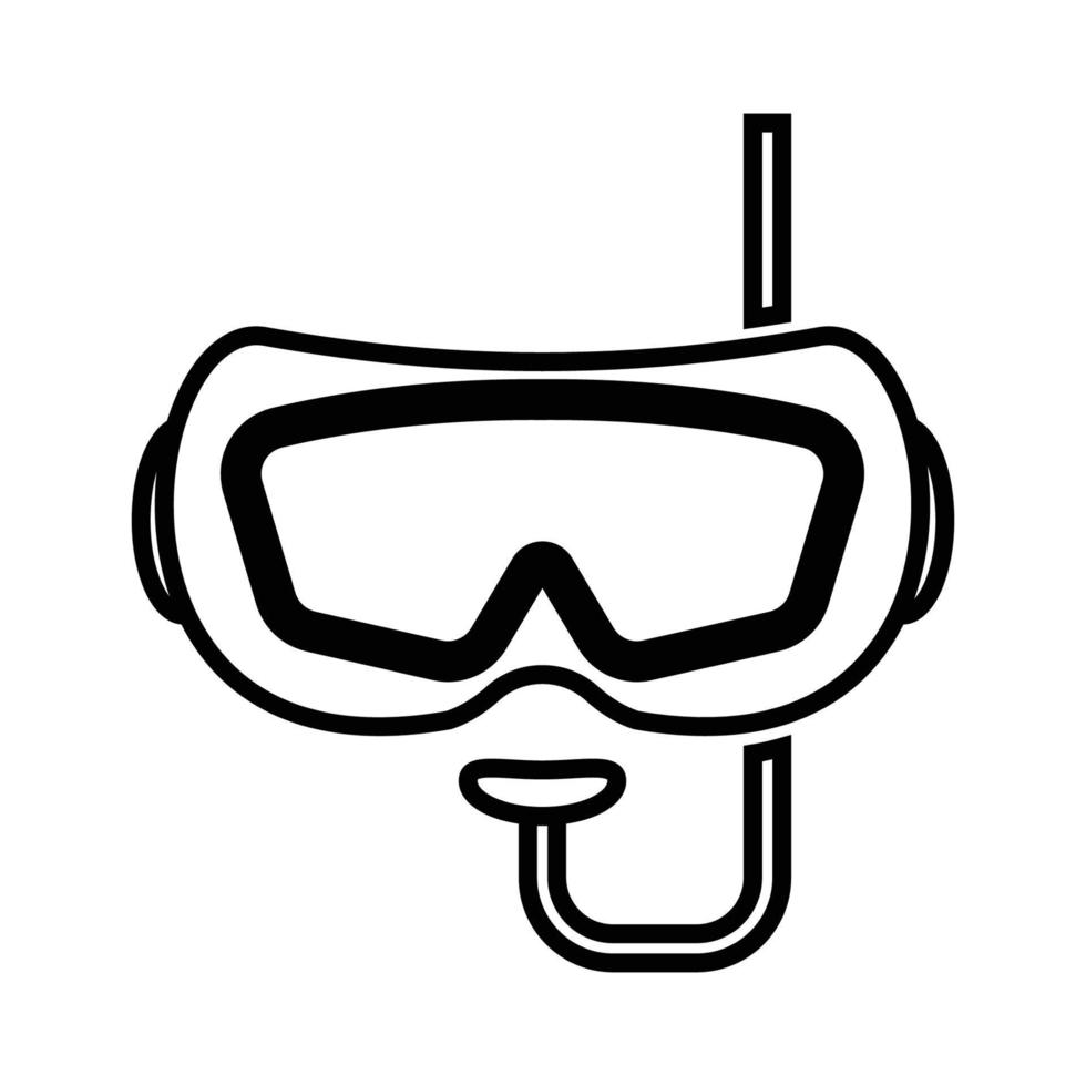 diving mask icon vector