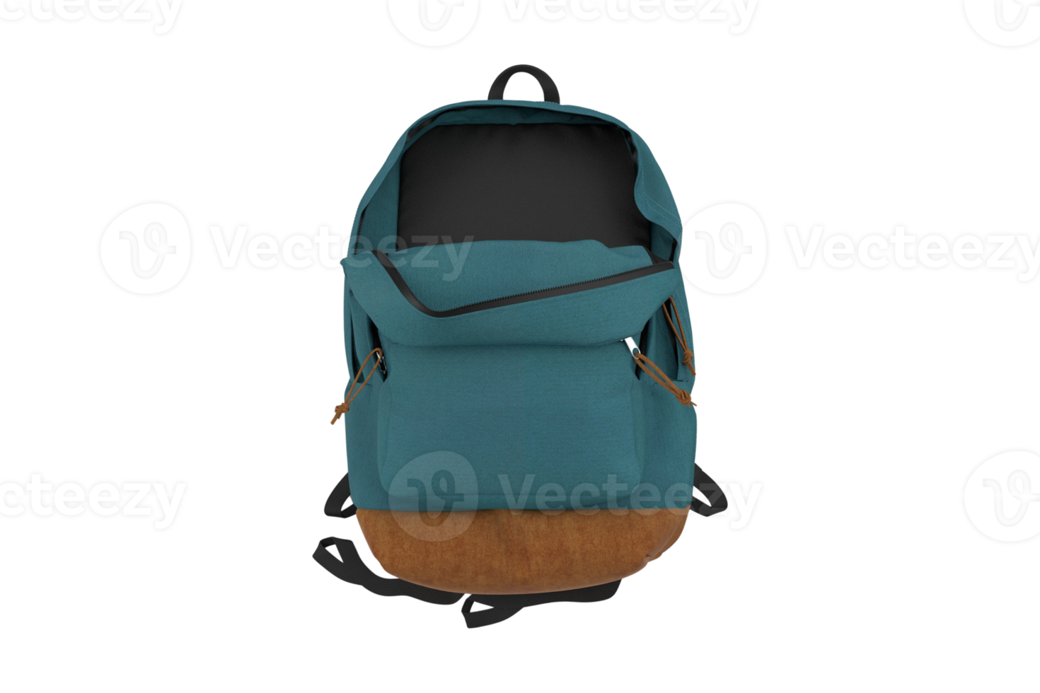 Blue backpack isolated on a transparent background png