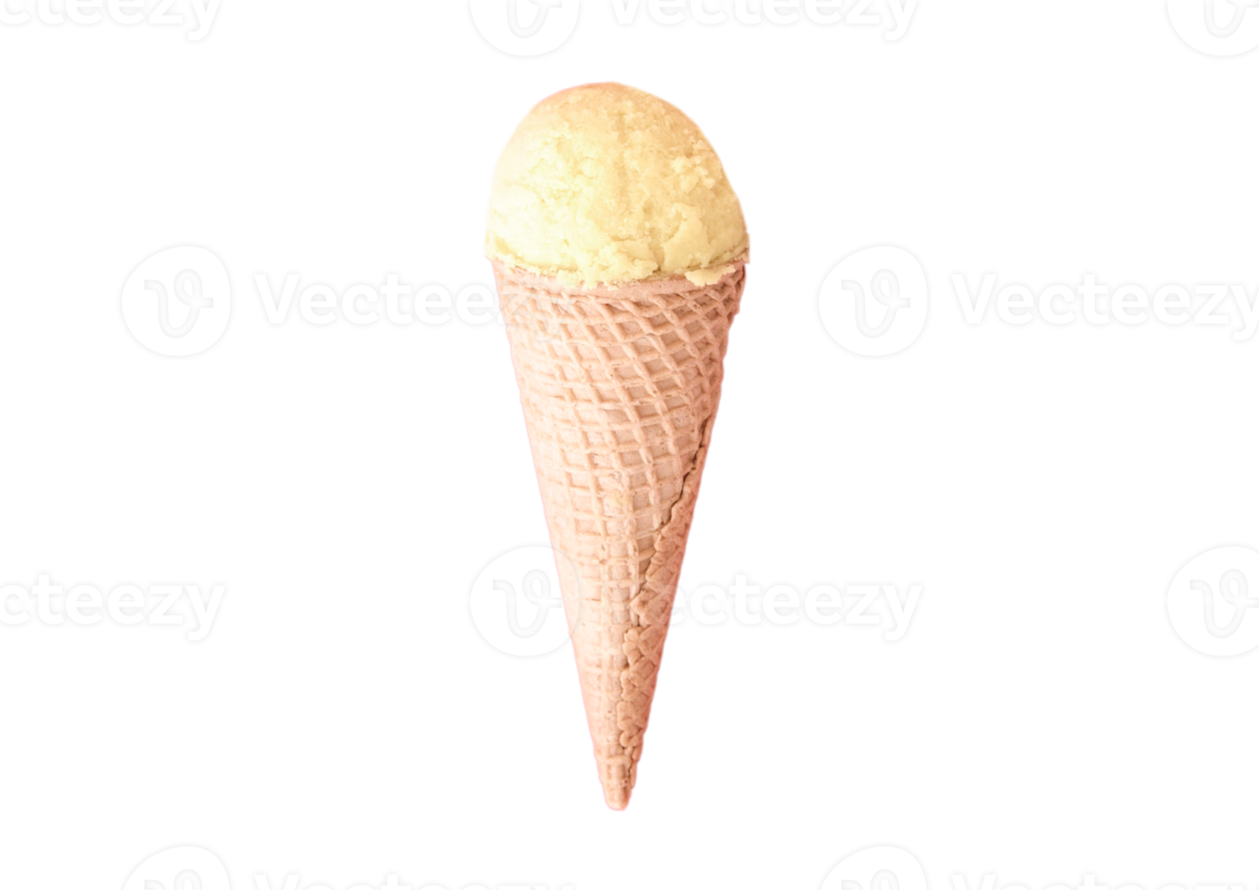 la glace crème cône isolé sur une transparent Contexte png