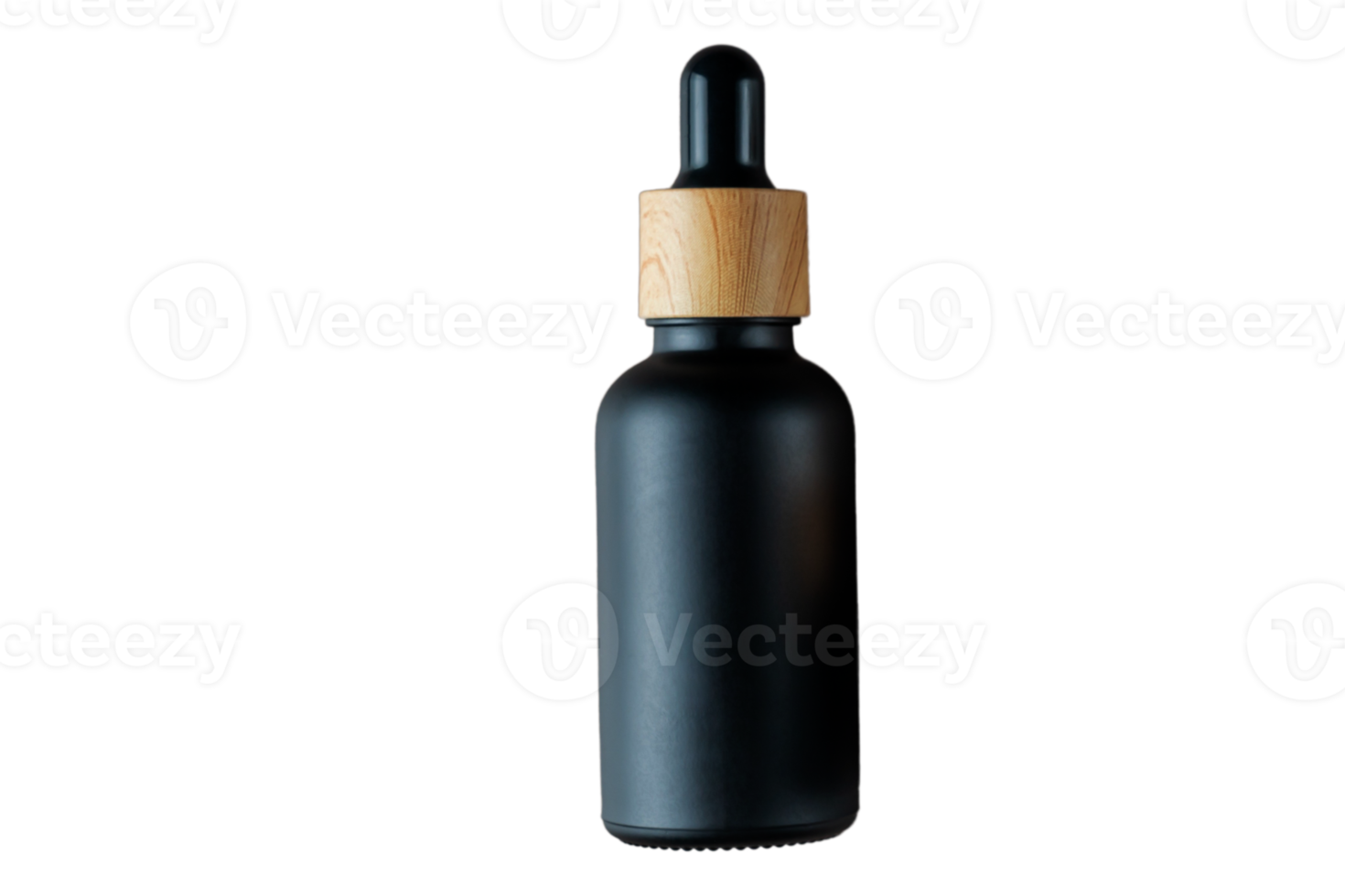 Black bottle makeup isolated on a transparent background png