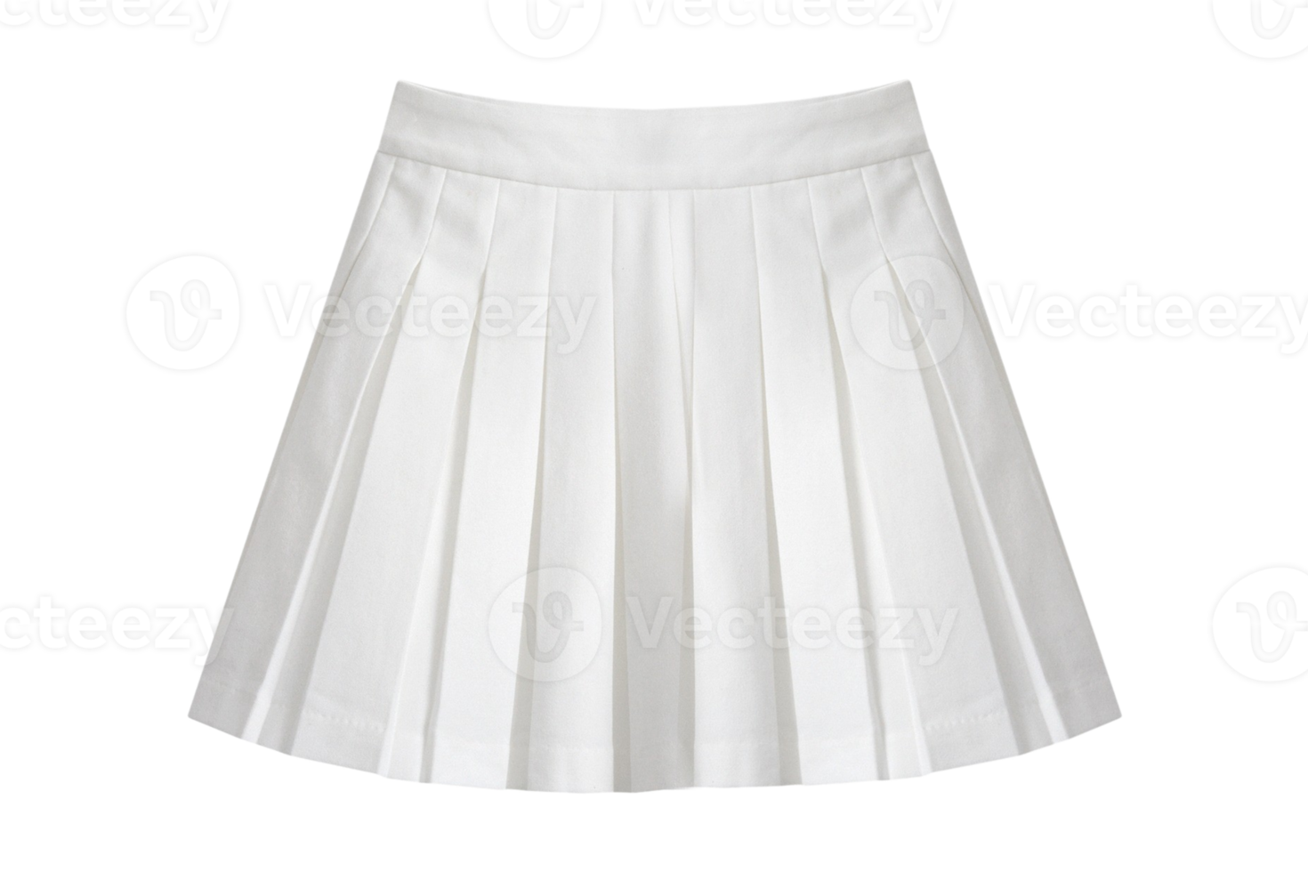 White skirt isolated on a transparent background png