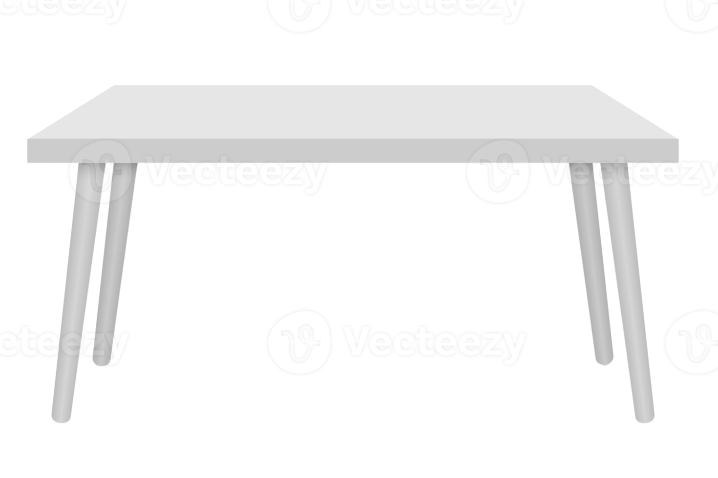 vit tabell isolerat på en transparent bakgrund png