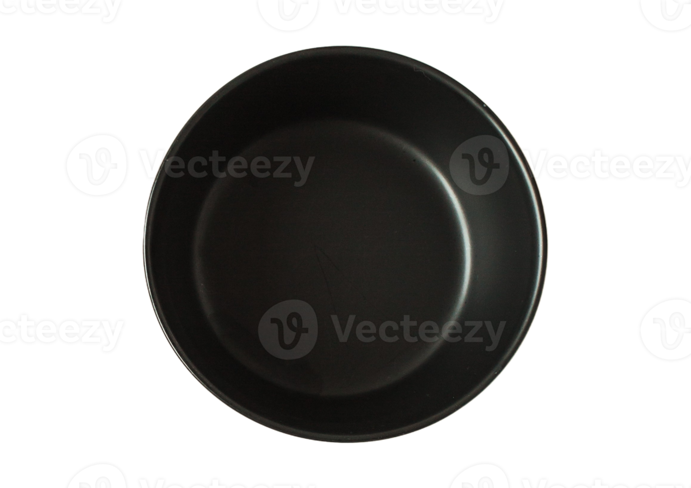 Black bowl isolated on a transparent background png